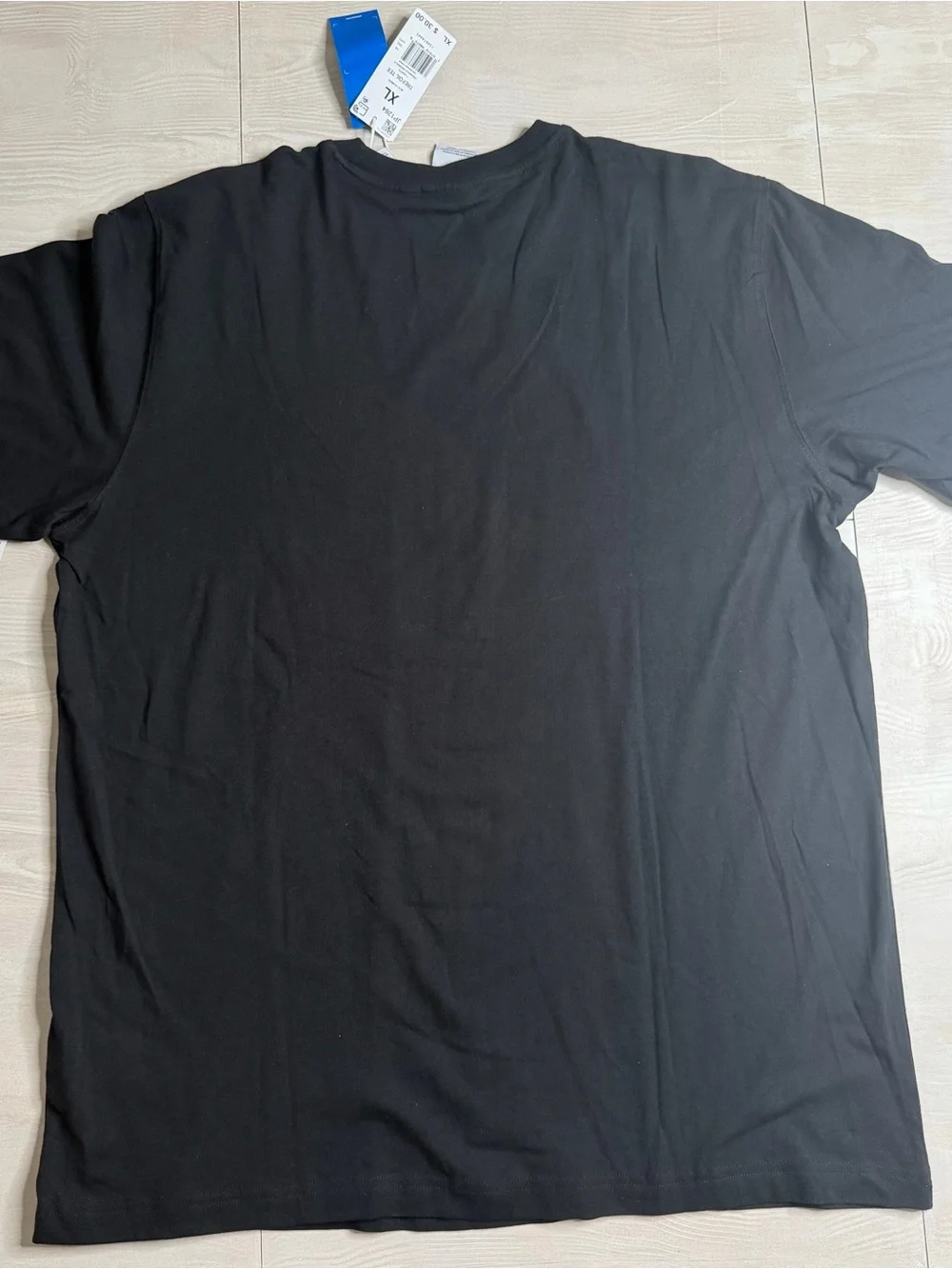 adidas Black T‑Shirt with Rose Gold Trefoil Logo
